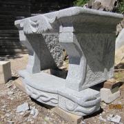 cheminée sculptée en granite du Tarn